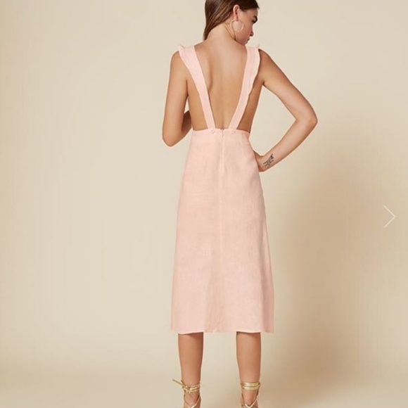 Reformation Lorikeet Dress in Rose White - Picture 4 of 4